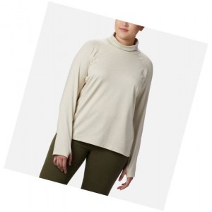 Bluza Columbia Bryce Canyon II Turtleneck Plus Size Damskie Kremowe | 68KZCFVXA