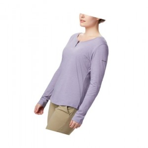 Bluza Columbia Canyon Point Henley Damskie Fioletowe | 08JQXUBYD