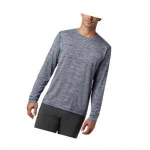 Bluza Columbia Deschutes Runner Long Sleeve Big Męskie Ciemny Niebieskie | 74DSNIUVL