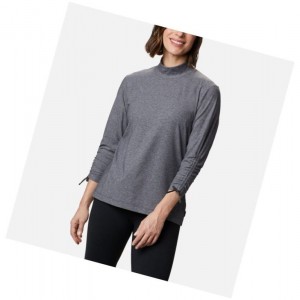 Bluza Columbia Firwood Ribbed Knit Three-Quarter Sleeve Damskie Ciemny Szare | 52DONIMEP