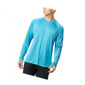 Bluza Columbia Fork Stream Long Sleeve Męskie Niebieskie | 12OWIJFGE