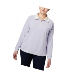 Bluza Columbia Glacial IV 1/2 Zip Plus Size Damskie Fioletowe | 67ZVDLROJ