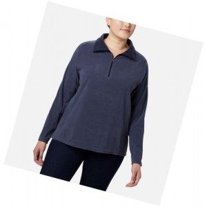 Bluza Columbia Glacial IV 1/2 Zip Plus Size Damskie Granatowe | 56AERHMID