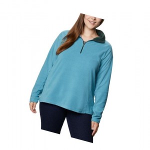 Bluza Columbia Glacial IV 1/2 Zip Plus Size Damskie Niebieskie | 05CXVRGIT