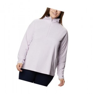 Bluza Columbia Glacial IV 1/2 Zip Plus Size Damskie Fioletowe | 86CEDVMOJ