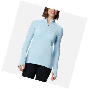 Bluza Columbia Midweight Stretch Baselayer Long Sleeve Half Zip Damskie Niebieskie | 41EFSYGBT