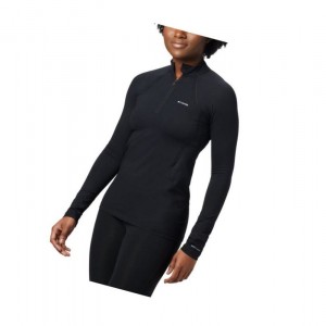 Bluza Columbia Midweight Stretch Baselayer Long Sleeve Half Zip Damskie Czarne | 23OMRVSXA