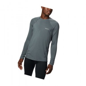 Bluza Columbia Midweight Stretch Baselayer Long Sleeve Męskie Jasny Szare | 12CUVJHSN