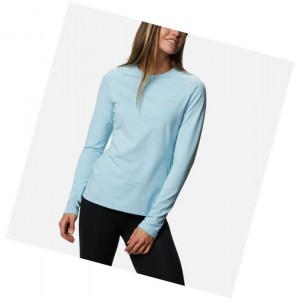 Bluza Columbia Omni-Heat 3D Knit Crew II Baselayer Damskie Niebieskie | 87CNXKHWJ