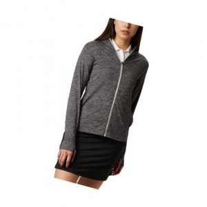 Bluza Columbia Omni-Wick Sky Full Zip Long Sleeve Damskie Czarne | 73OBYDSJP