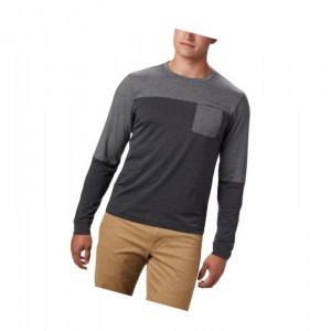 Bluza Columbia Outdoor Elements Long Sleeve Męskie Szare | 05DRGSPAN