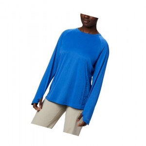 Bluza Columbia PFG Buoy Knit Long Sleeve Damskie Niebieskie | 75JSFWDKE