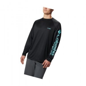 Bluza Columbia PFG Terminal Tackle Long Sleeve Męskie Czarne | 26DUIYPBS