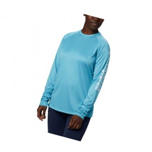 Bluza Columbia PFG Tidal Heather Long Sleeve Damskie Białe | 54EKUGIRZ