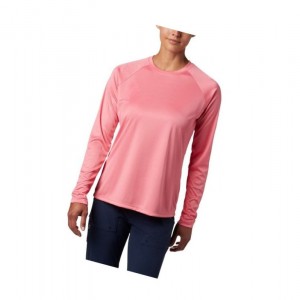 Bluza Columbia PFG Tidal II Long Sleeve Damskie Białe | 40ZJCHEXN