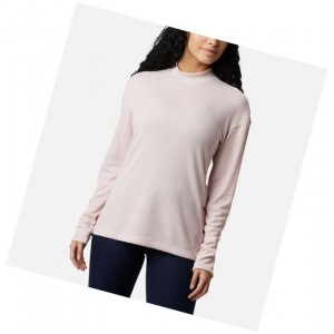 Bluza Columbia Pine Street Long Sleeve Knit Damskie Różowe | 08HLJNETG