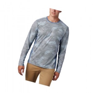 Bluza Columbia Solar Chill 2.0 Long Sleeve Męskie Niebieskie | 25TSFUHPI