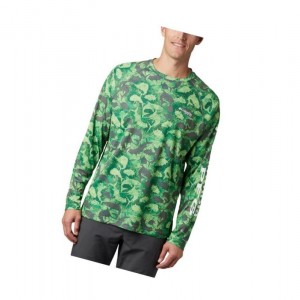 Bluza Columbia Super Terminal Tackle Long Sleeve Męskie Szare Camo | 97TQLKIES