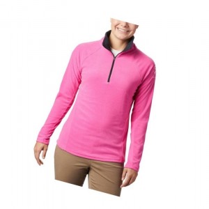 Bluza Columbia TTIP Glacial 1/2 Zip Top Fleece Damskie Różowe Czarne | 05KMPYNGI