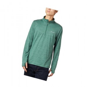 Bluza Columbia Tech Trail 1/4 Zip Męskie Zielone | 20NUCPYWT