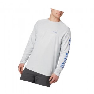 Bluza Columbia Terminal Deflector Long Sleeve Męskie Szare Niebieskie | 36DAJBYZO