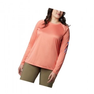 Bluza Columbia Tidal Heather Long Sleeve Damskie Niebieskie | 81TSXJLQP