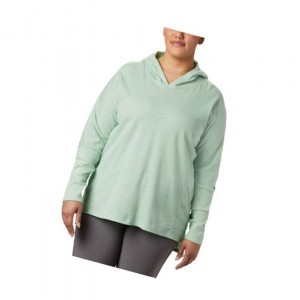 Bluza z Kapturem Columbia Longer Days Plus Size Damskie Mięta | 79YLBNTOV