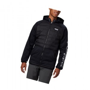 Bluza z Kapturem Columbia PFG Terminal Hybrid Insulated Męskie Czarne | 90ZJPHASU