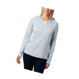 Bluza z Kapturem Columbia PFG Zero Rules Damskie Szare | 45CVGQOED