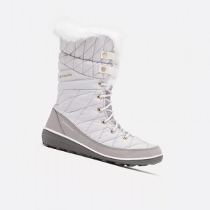 Buty Zimowe Columbia Heavenly Omni-Heat Waterproof Damskie Szare Głęboka Niebieskie | 70UBOKIWL