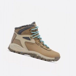 Buty Zimowe Columbia Newton Ridge Plus Omni-Heat Damskie Brązowe | 02IUPANSB