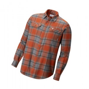 Koszule Columbia Flare Gun Flannel Long Sleeve - Texas Męskie Kolorowe | 04YXTAUMN