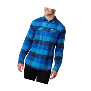 Koszule Columbia Flare Gun Stretch Flannel Big Męskie Lazur Niebieskie | 53LRXOFVN