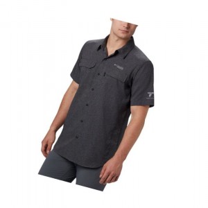 Koszule Columbia Irico Short Sleeve Męskie Czarne | 28RZVSAGQ