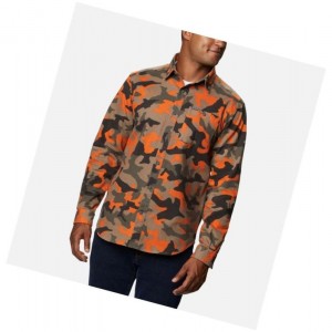 Koszule Columbia Outdoor Elements Printed Flannel Męskie Camo | 26FWZUEDM