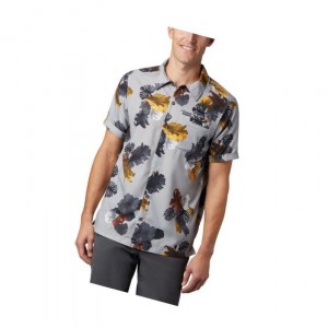 Koszule Columbia Outdoor Elements Short Sleeve Print Męskie Szare | 60SGZMYOT