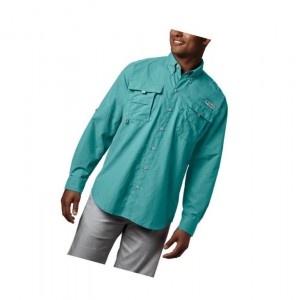 Koszule Columbia PFG Bahama II Long Sleeve Męskie Głęboka Niebieskie | 43RFZICWP