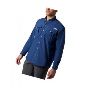 Koszule Columbia PFG Bahama II Long Sleeve Męskie Ciemny Szare | 21EAZWGBX