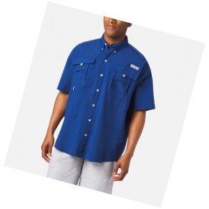 Koszule Columbia PFG Bahama II Short Sleeve Big Męskie Ciemny Szare | 46IXCKGNP