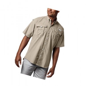 Koszule Columbia PFG Bahama II Short Sleeve Big Męskie Khaki | 98JFKQNXP