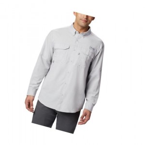 Koszule Columbia PFG Blood and Guts III Long Sleeve Woven Męskie Szare | 82TGAJQOF