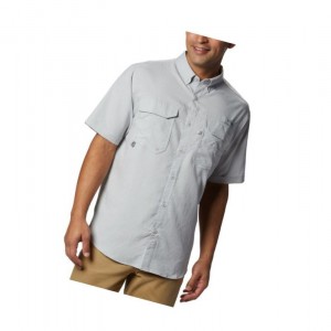 Koszule Columbia PFG Blood and Guts III Short Sleeve Woven Męskie Szare | 71KUXAFOI