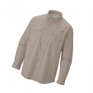 Koszule Columbia PFG Blood and Guts III Long Sleeve Woven Męskie Khaki | 62BJQGYKR