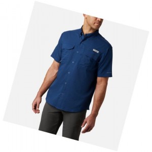 Koszule Columbia PFG Blood and Guts III Short Sleeve Woven Męskie Ciemny Szare | 26AJNRKFV