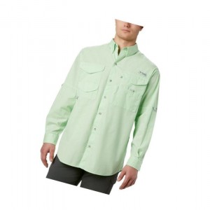 Koszule Columbia PFG Bonehead Long Sleeve Męskie Zielone | 95FBXAWSI