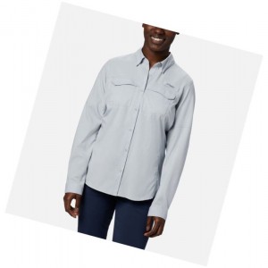 Koszule Columbia PFG Lo Drag Long Sleeve Damskie Szare | 16VFGIROZ