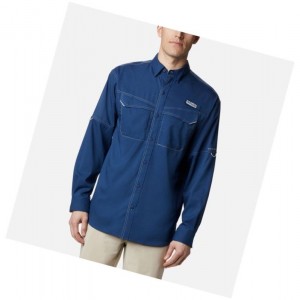 Koszule Columbia PFG Low Drag Offshore Long Sleeve Męskie Ciemny Szare | 69PIHBANG