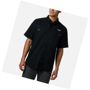 Koszule Columbia PFG Low Drag Offshore Short Sleeve Tall Męskie Czarne | 43NTZUJWQ