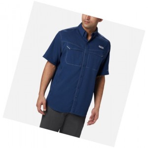 Koszule Columbia PFG Low Drag Offshore Short Sleeve Tall Męskie Ciemny Szare | 19VQLSBIG