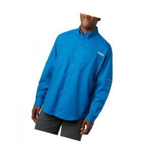 Koszule Columbia PFG Tamiami II Long Sleeve Męskie Niebieskie | 28OZLSVWA